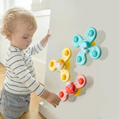 3Pcs/Set Baby Bath Toys Funny Bathing Sucker Spinner