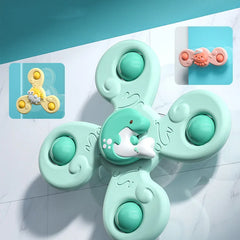 3Pcs/Set Baby Bath Toys Funny Bathing Sucker Spinner
