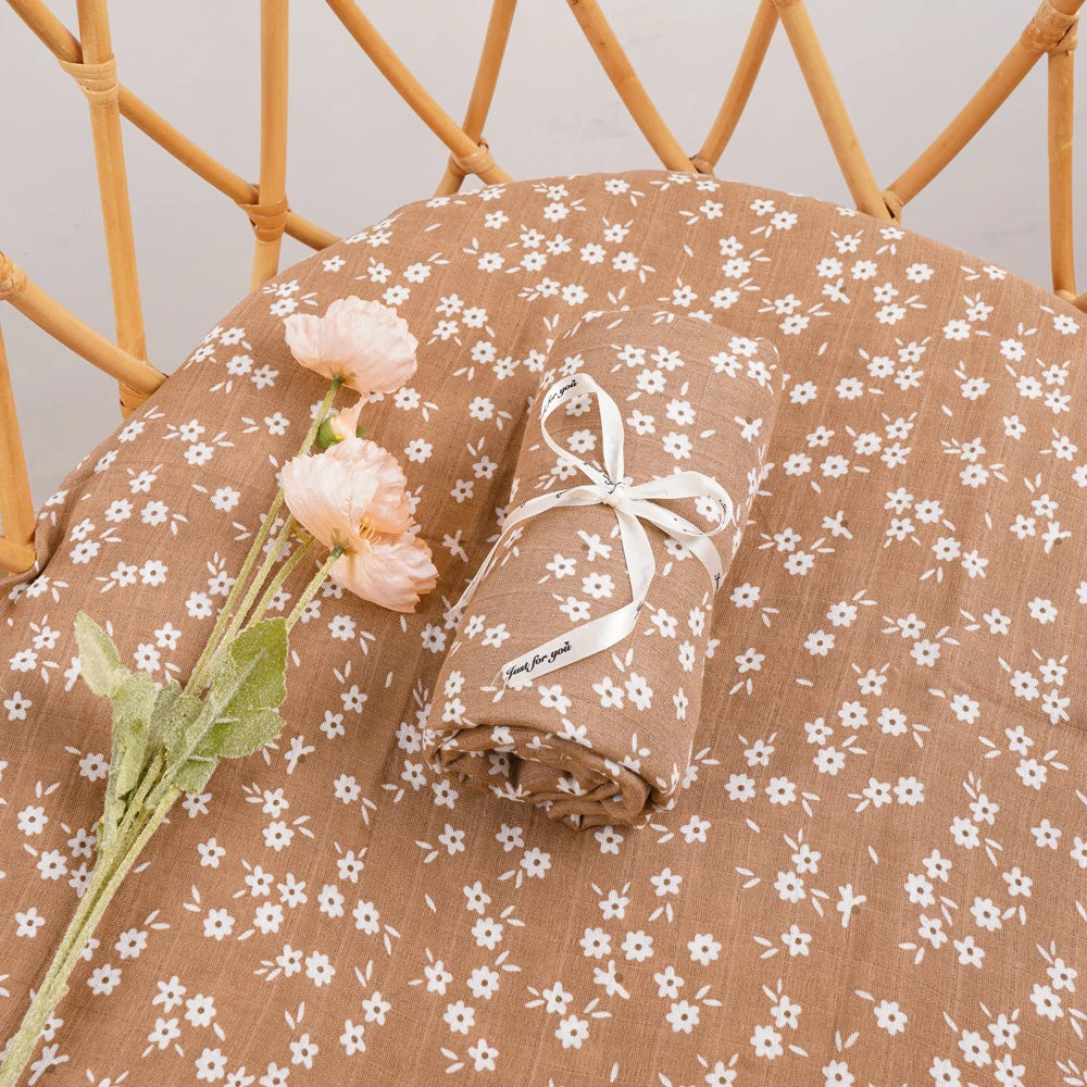 New Design Bamboo Cotton Muslin Swaddle Baby Blanket Nursing Cover