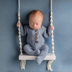 Baby Photography Props Newborn Swing Chair Wooden Furniture
