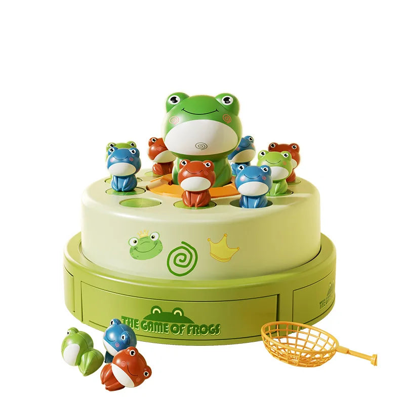 Kid Montessori Toy Launch Frog Cartoon Flying Frog