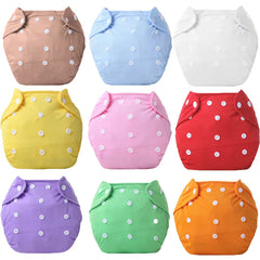 Baby Diapers Washable Reusable Nappies Grid Eco Friendly Cotton Baby Cloth