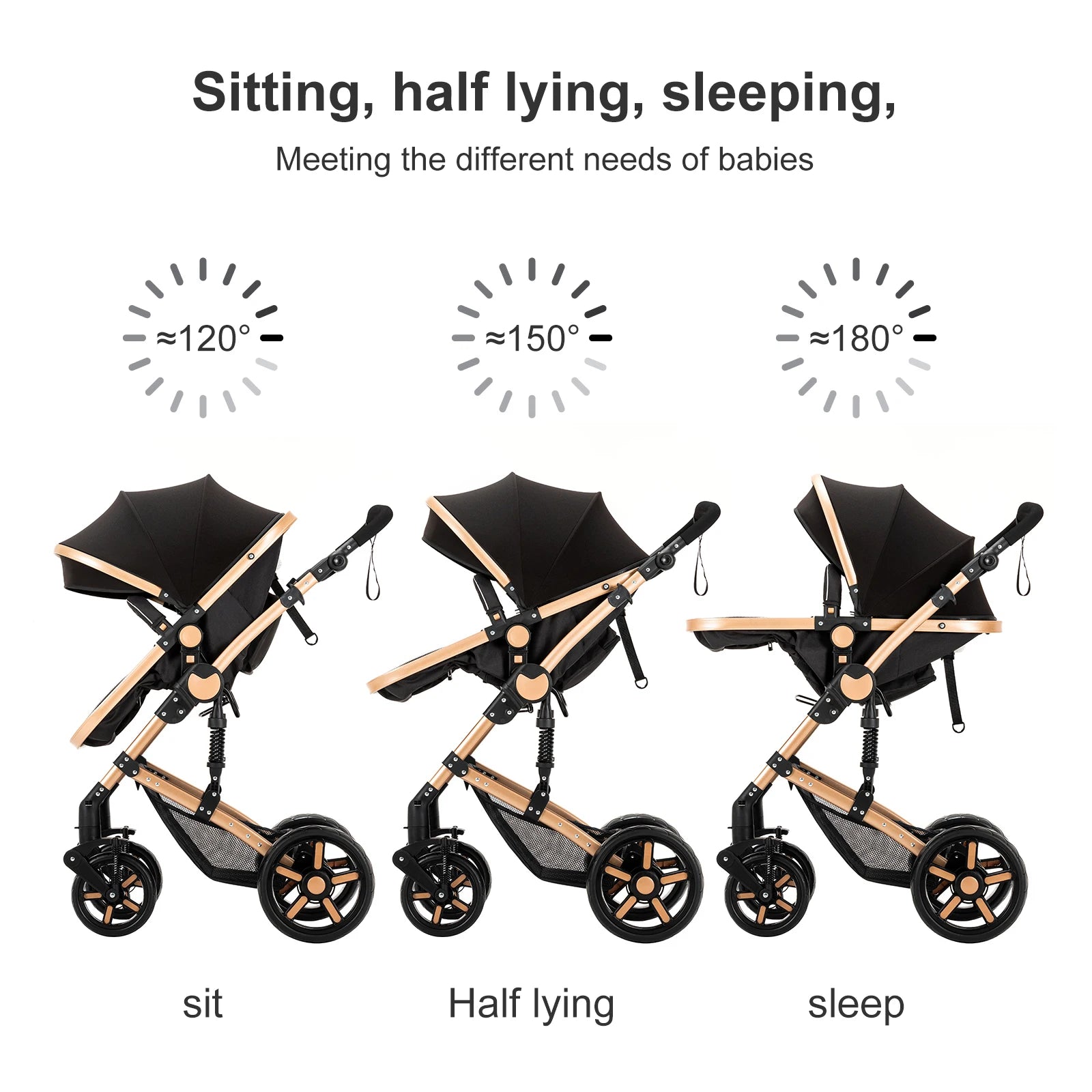 Lightweight Baby Stroller baby stroller 2 in 1 Stroller