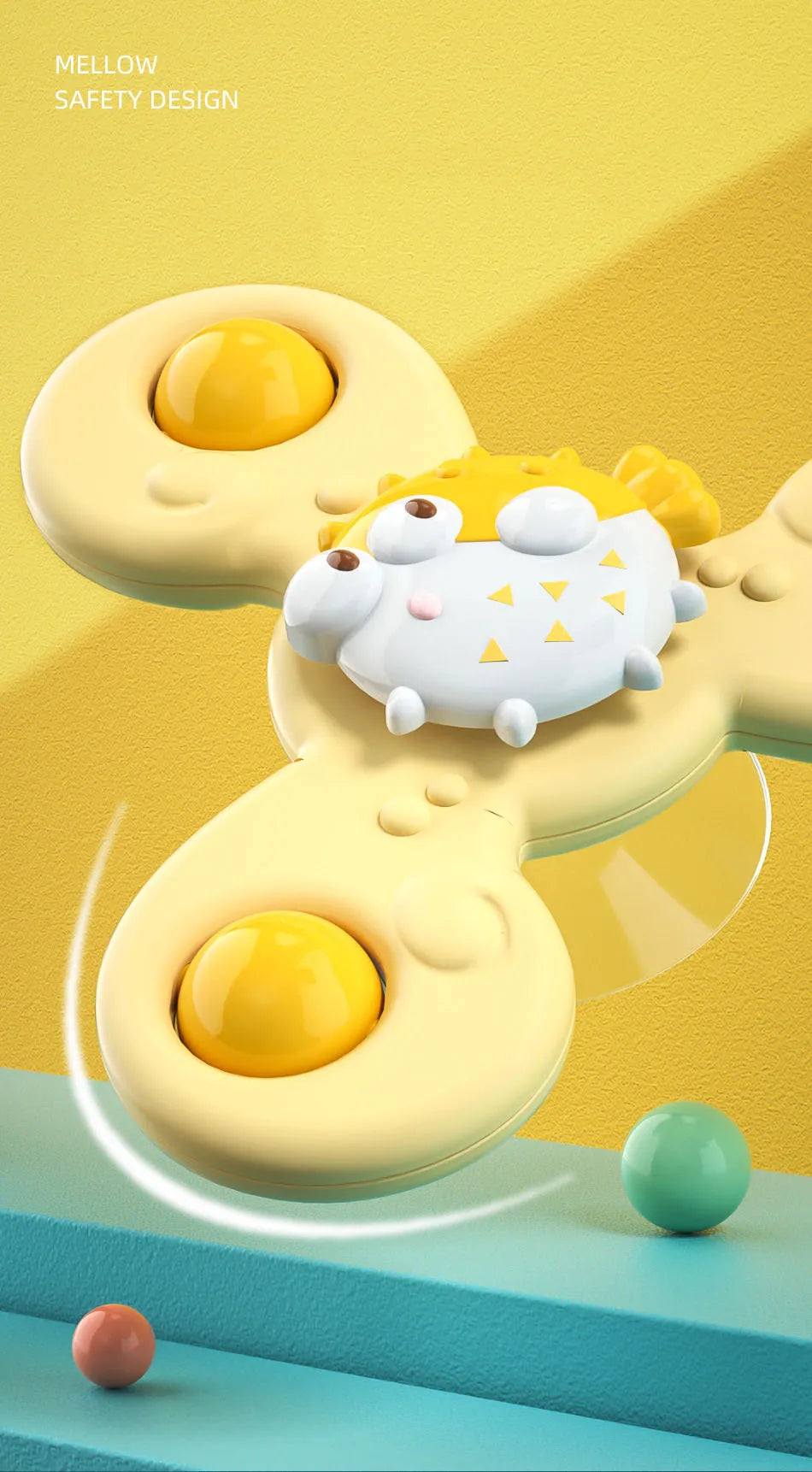 3Pcs/Set Baby Bath Toys Funny Bathing Sucker Spinner