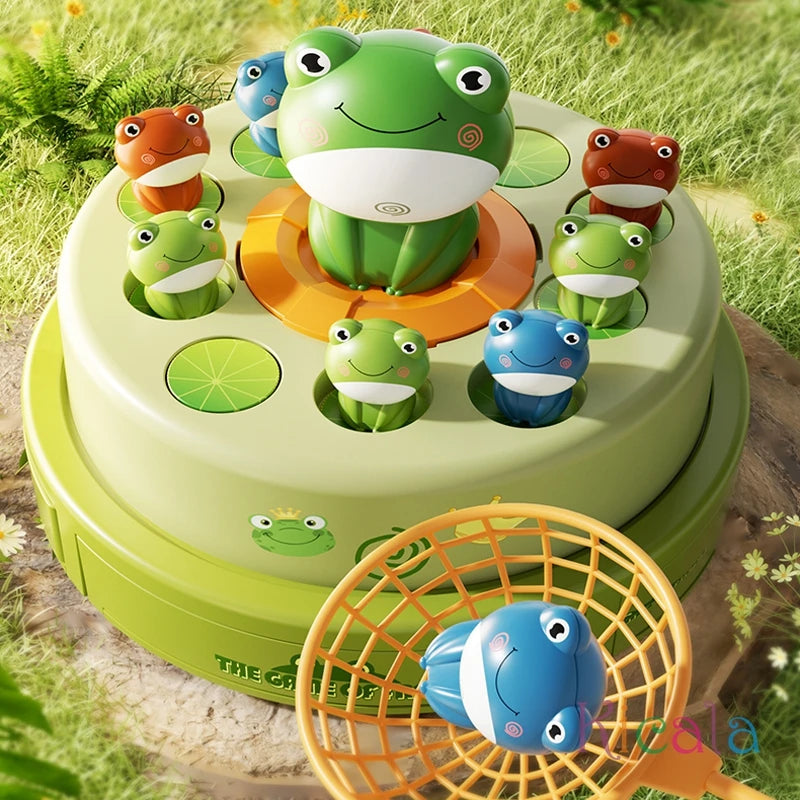 Kid Montessori Toy Launch Frog Cartoon Flying Frog