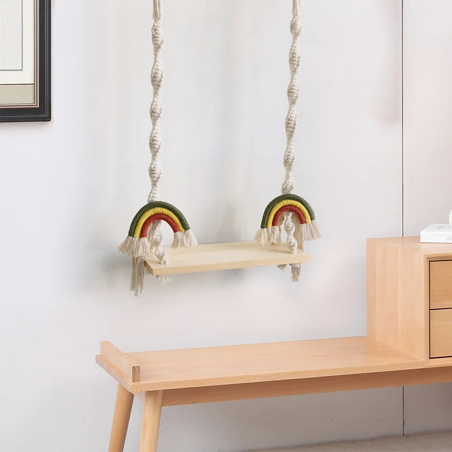 Baby Photography Props Newborn Swing Chair Wooden Furniture