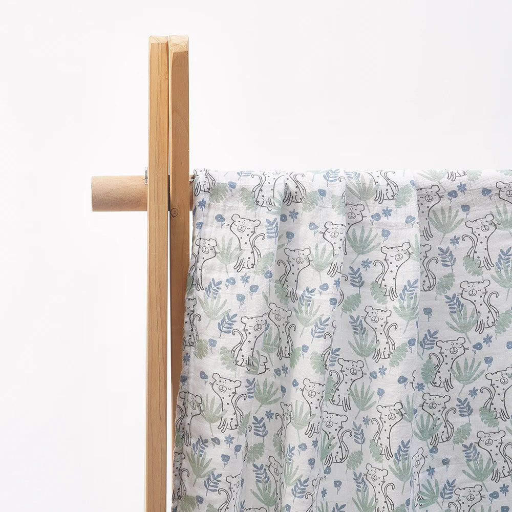 New Design Bamboo Cotton Muslin Swaddle Baby Blanket Nursing Cover