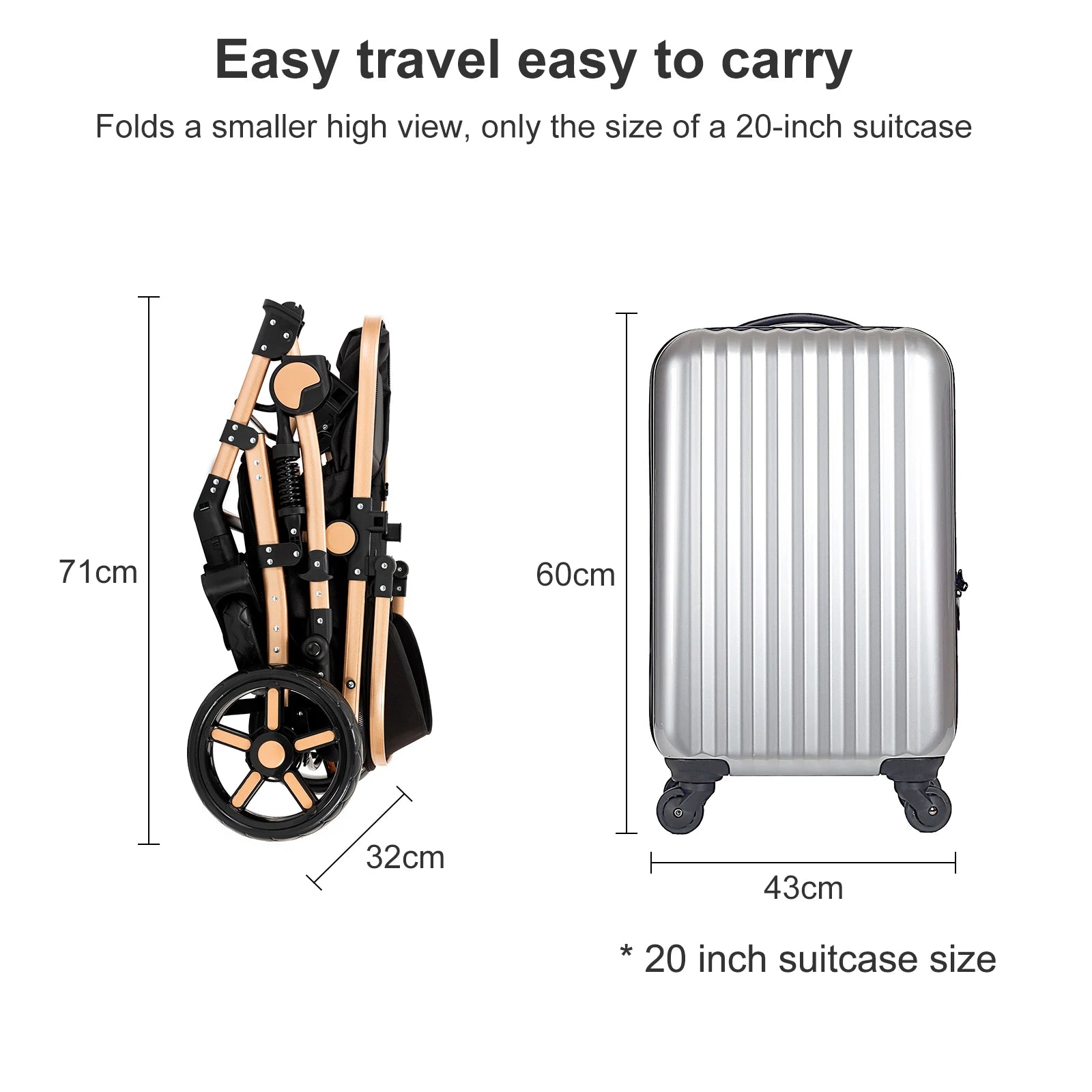 Lightweight Baby Stroller baby stroller 2 in 1 Stroller